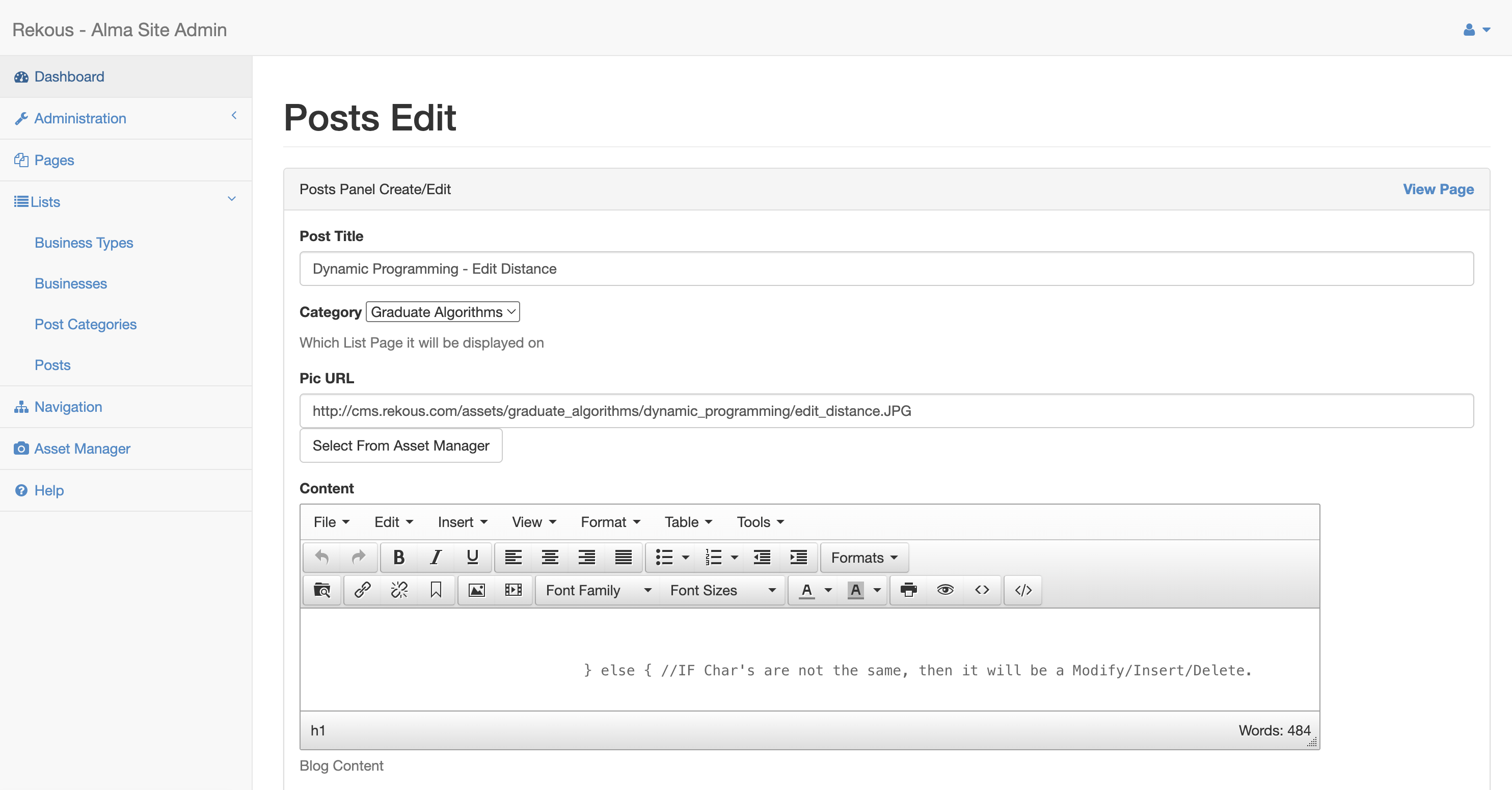 WYSIWYG Page Editor